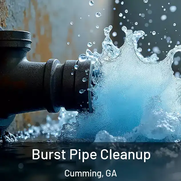  Burst Pipe Cleanup Cumming, GA
