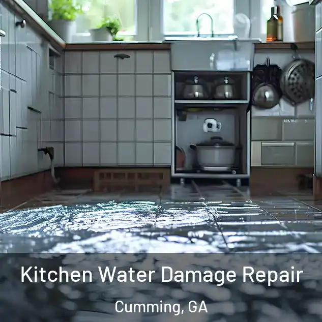  Kitchen Water Damage Repair Cumming, GA