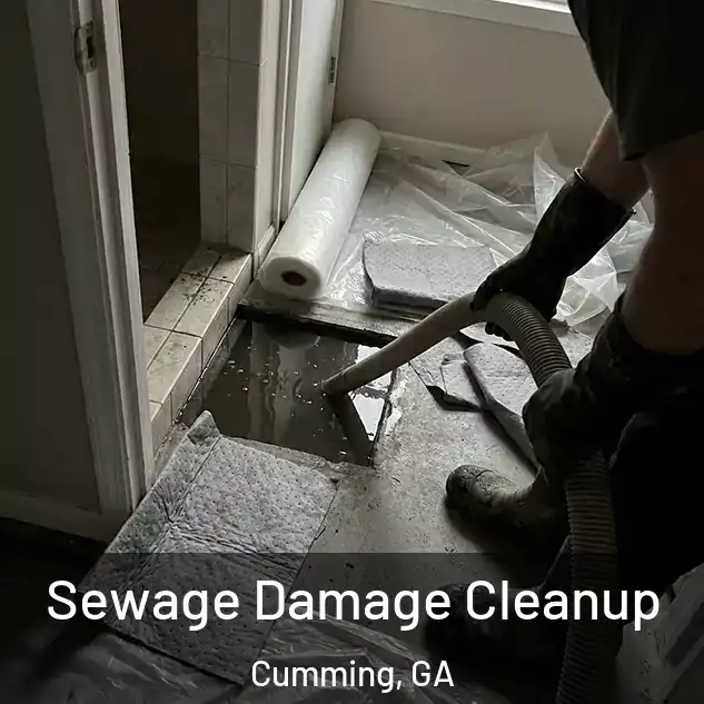  Sewage Damage Cleanup Cumming, GA